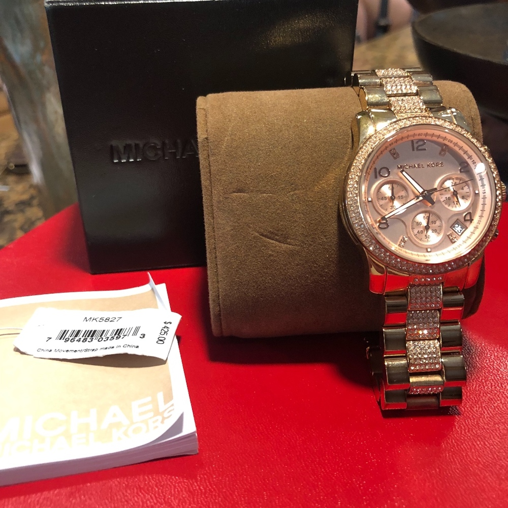 Michael Kors Gold Chronograph Watch